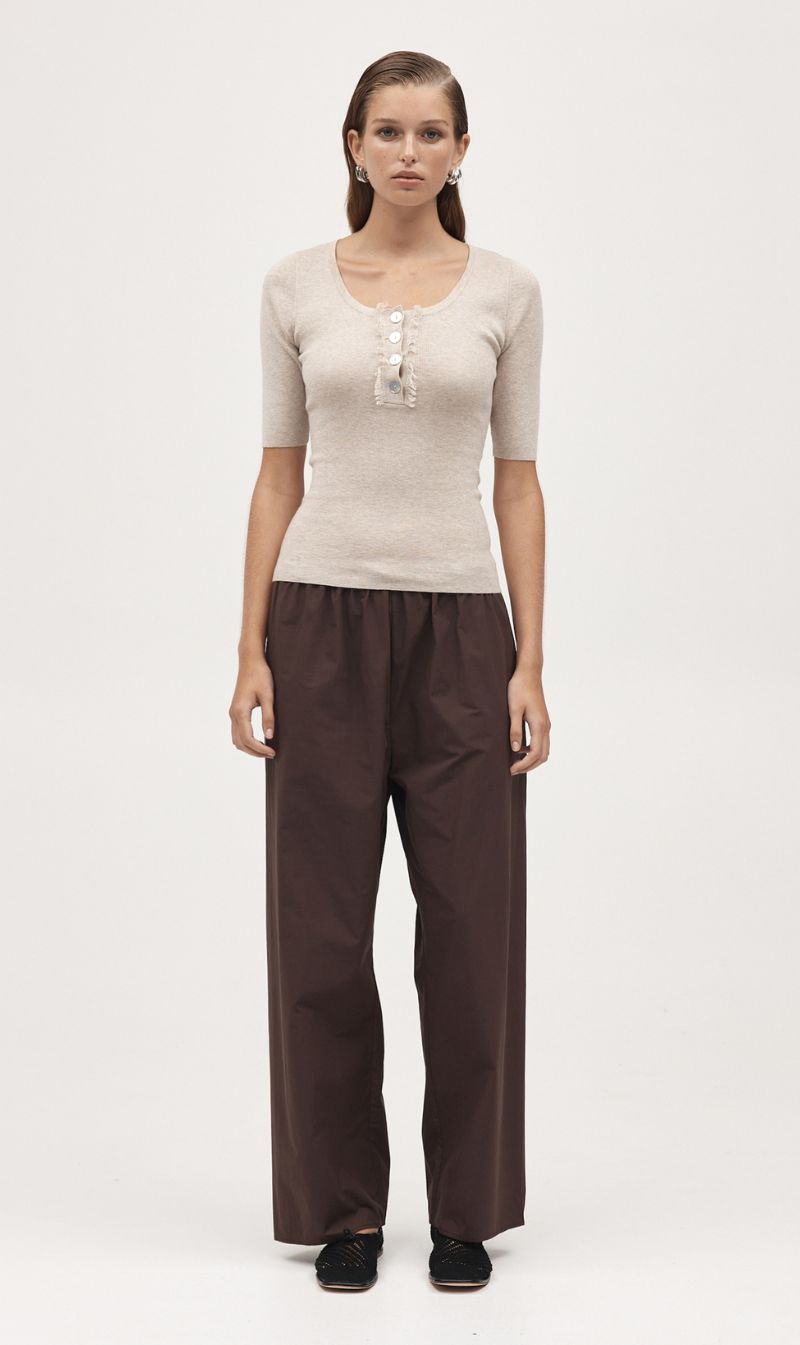 Marle | Shona Top - Oatmeal