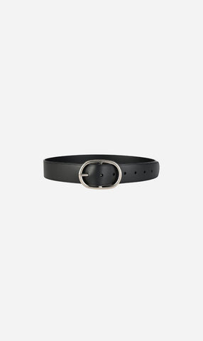 Deadly Ponies | Wide Belt - Black/Silver