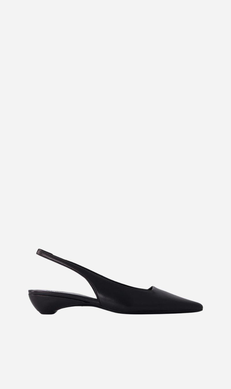 REBE | Pointed Slingback - Black