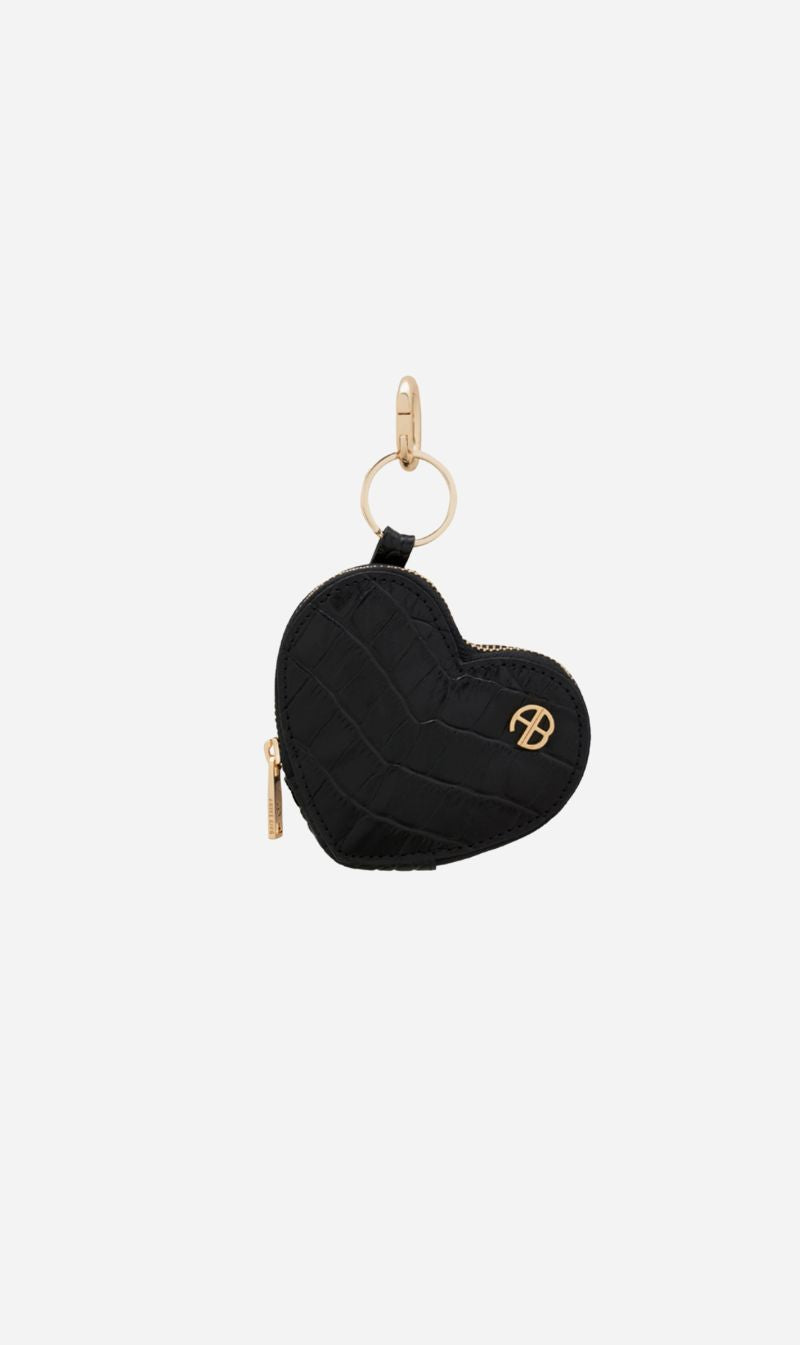 Anine Bing | Harriett Coin Purse - Black Embossed