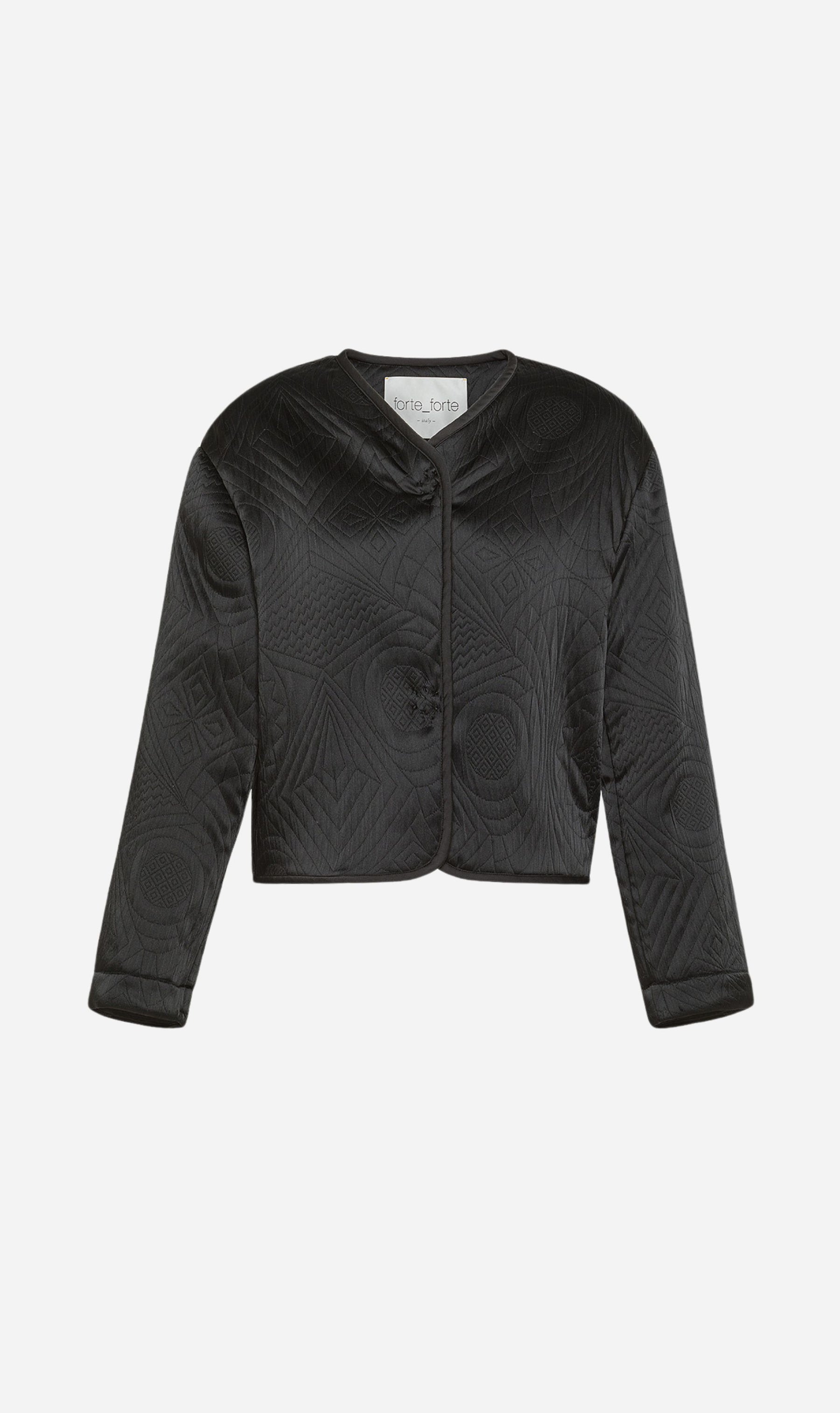 Forte Forte | Matelass Cout Spencer Jacket - Nero