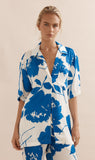 Caitlin Crisp | Ibiza Shirt - Royal Rose Satin