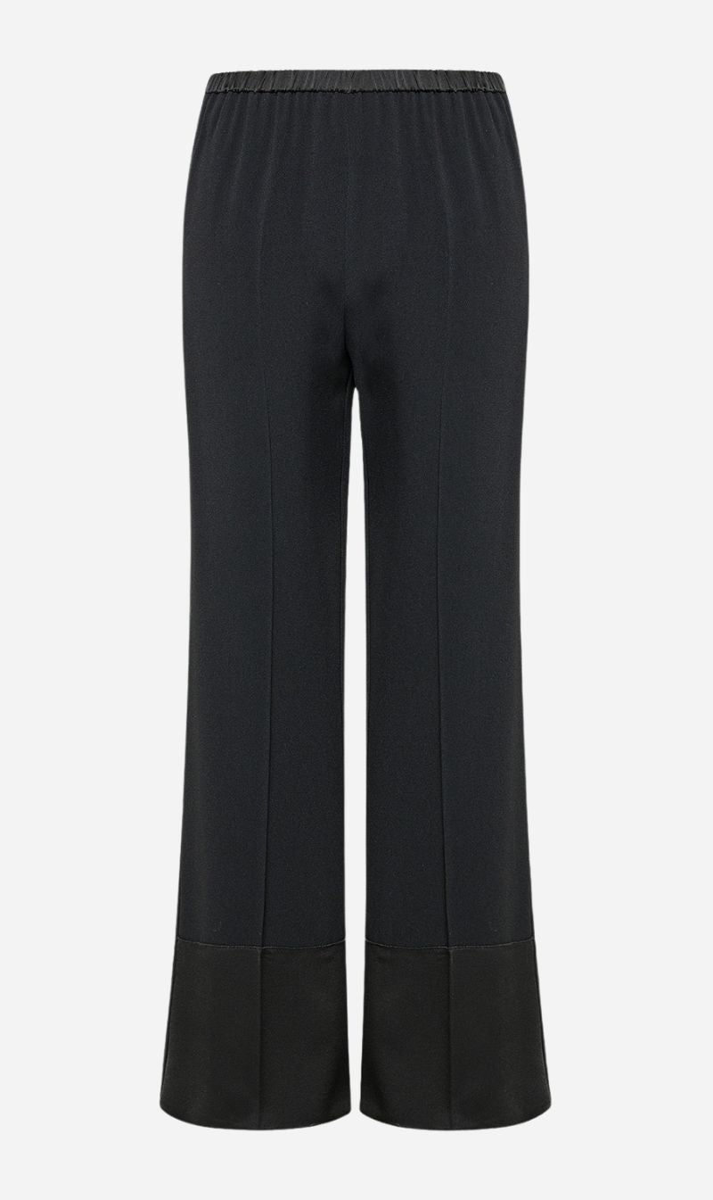 Forte Forte | Envers Satin Flared Pants - Nero