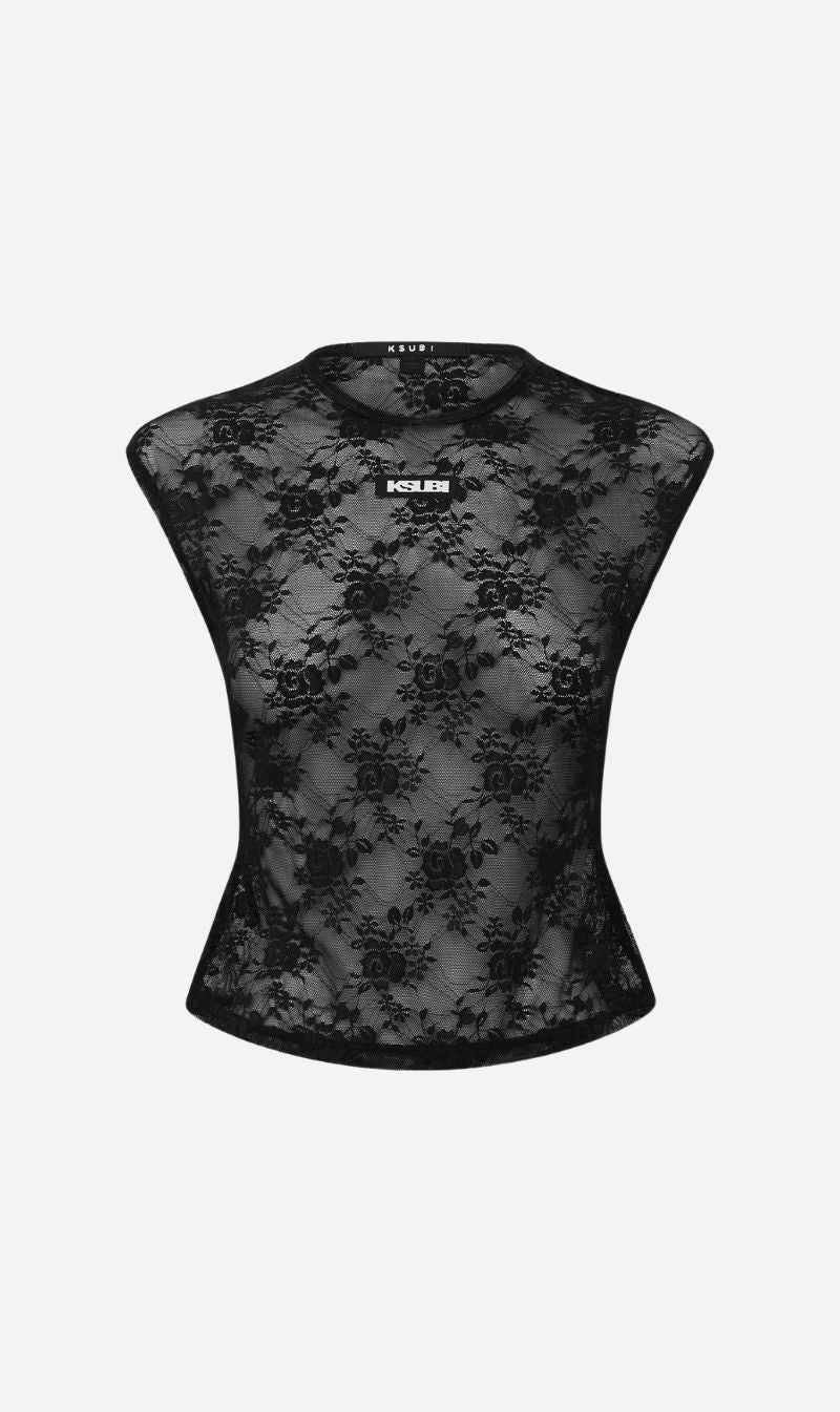 Ksubi | Slim Tee - Black Lace