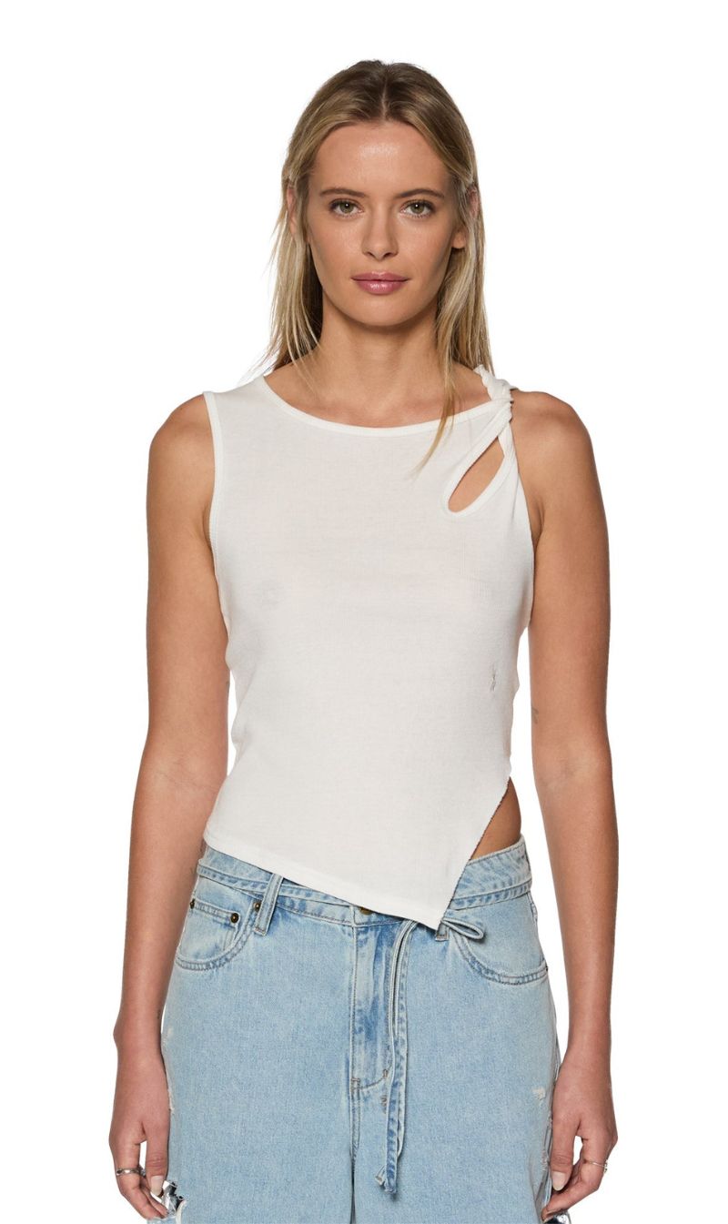 Ksubi | Twisted Tank - White