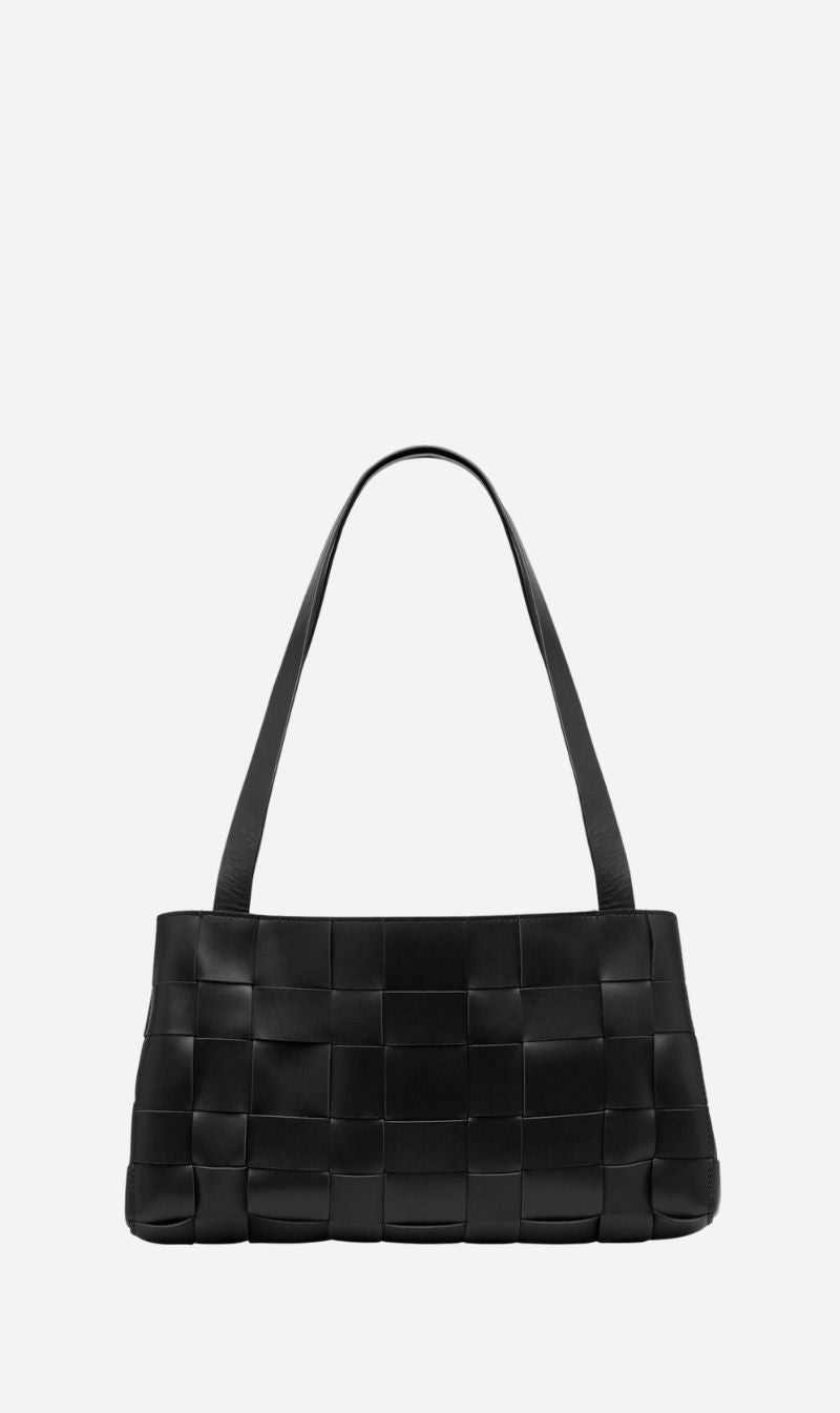 St Agni | Slim Woven Tote - Black