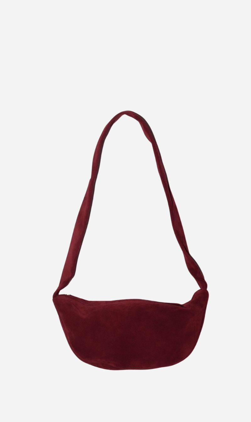 St Agni | Soft Crescent Bag - Rouge