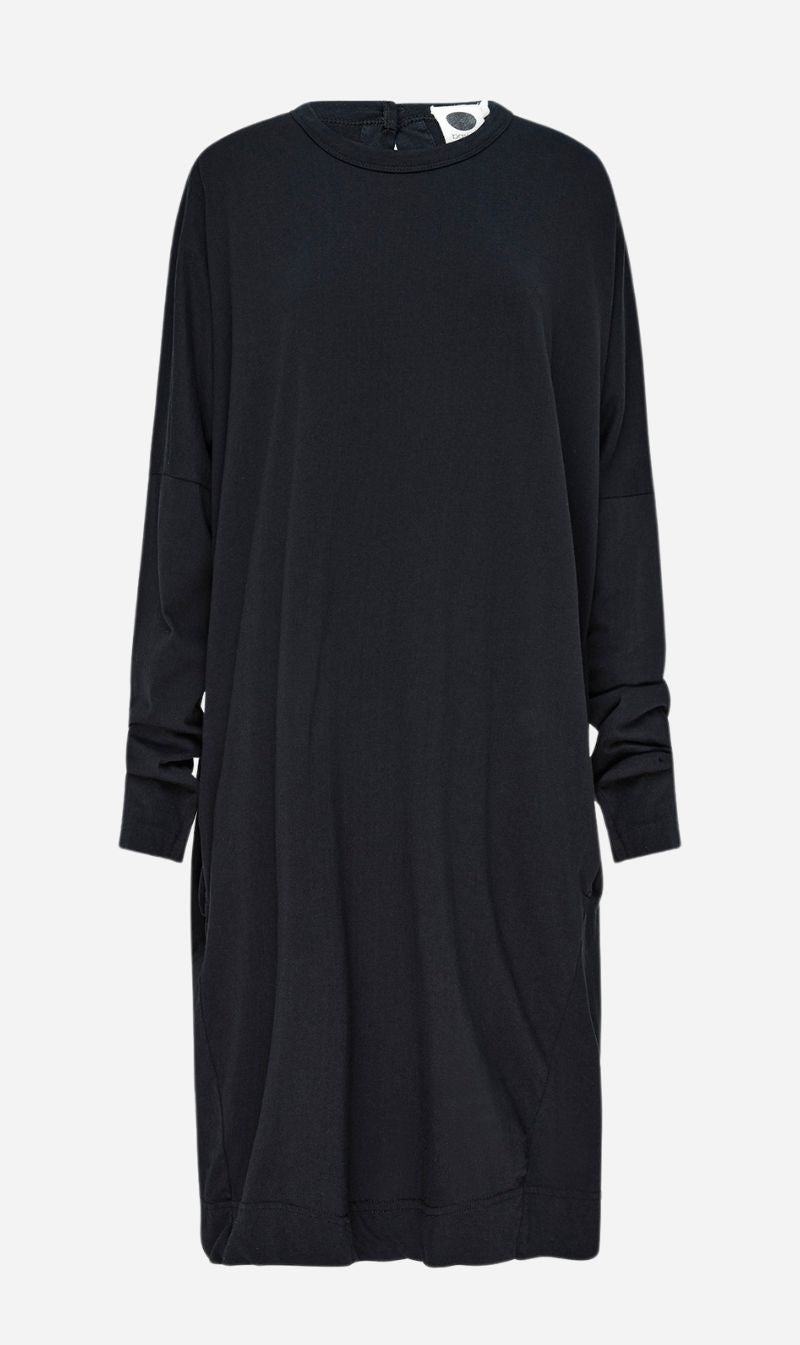 Bassike | Circle Jersey Long Sleeve Dress - Black