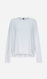 Bassike | Boxy Heritage Long Sleeve T.Shirt - White