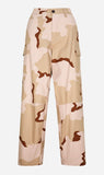 Bassike | Ripstop Camo Cargo Pant - Tan Camo