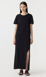 Bassike | Longerline T.Shirt Dress - Black