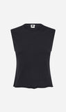 Bassike | Raw Edge Baby Tank - Black