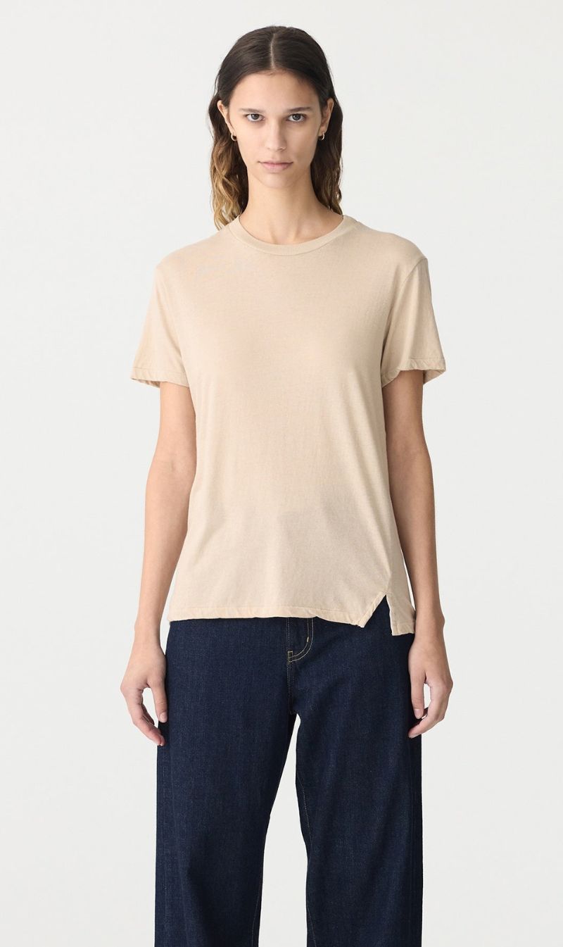 Bassike | Regular Classic Short Sleeve T.Shirt - Dune