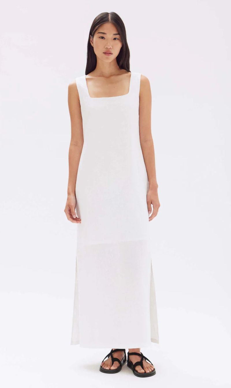 Assembly Label | Georgina Linen Maxi Dress - White