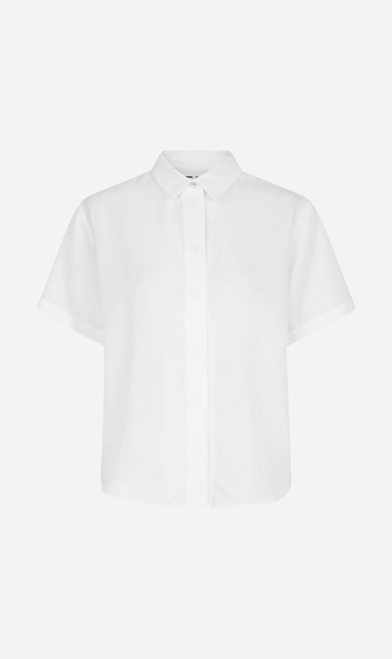 Samsoe Samsoe | Mina Short Sleeve Shirt - White