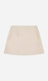 Rebe | Cotton Mini Skirt - Oyster