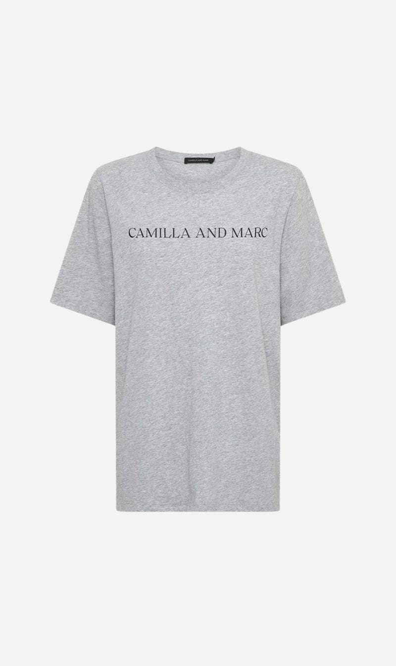 Camilla and Marc | Asher Tee - Grey Marle / Black