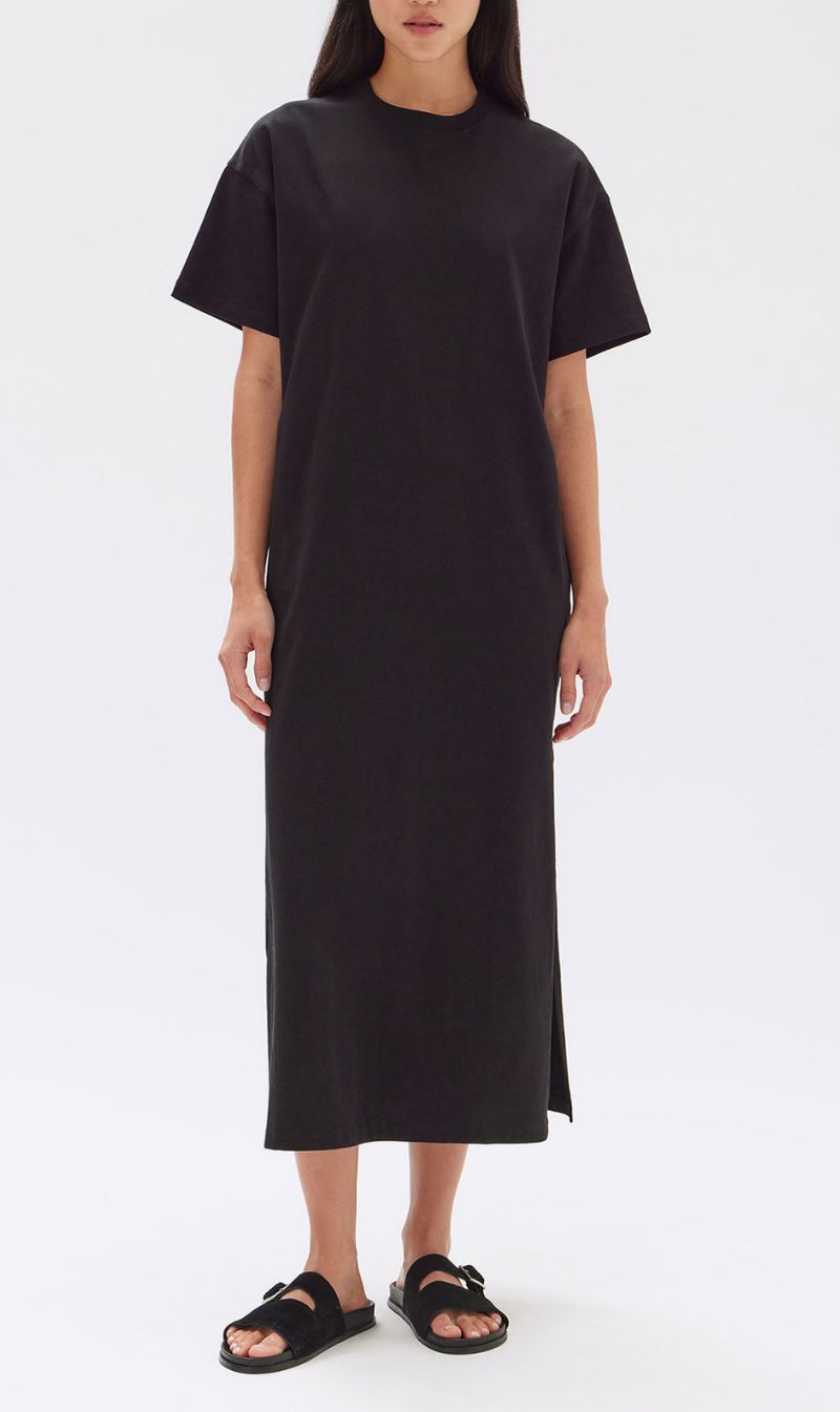 Assembly Label | Portia Jersey Tee Dress - Black