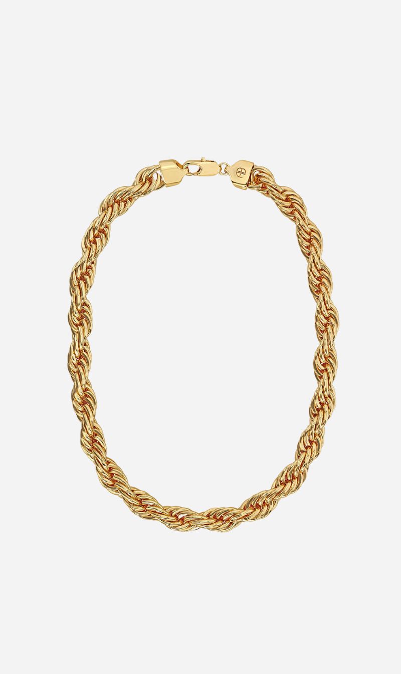 Anine Bing | Twist Rope Necklace - Gold