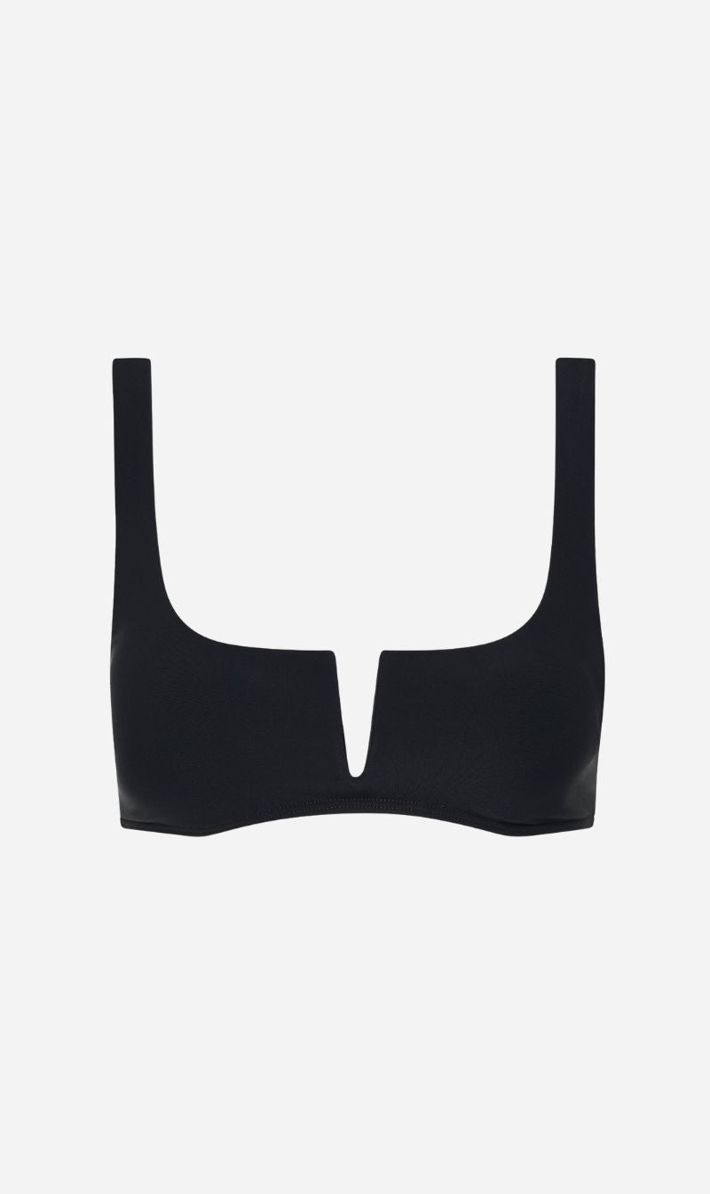 Bondi Born | Clio Bikini Top - Black