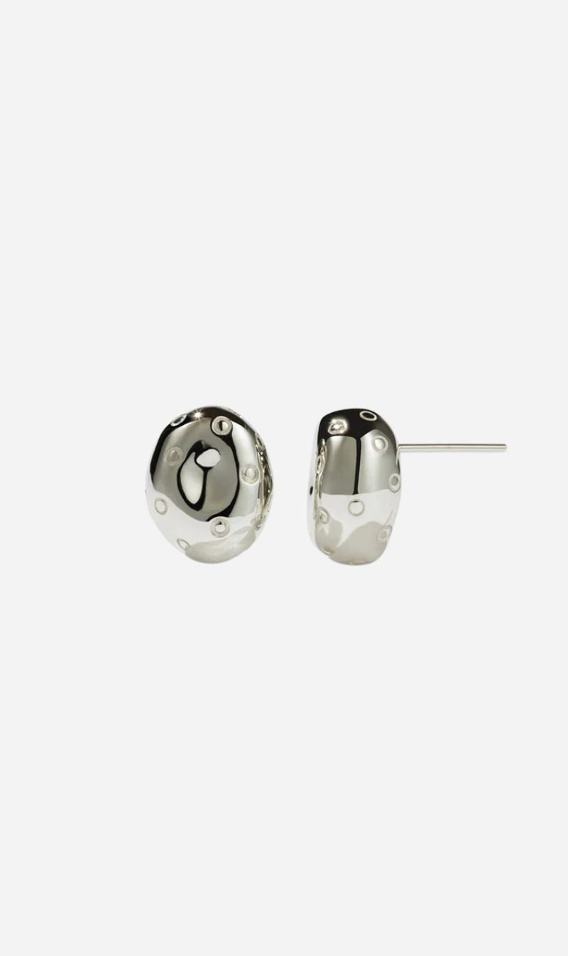 Meadowlark | Strawberry Earrings Small - Silver