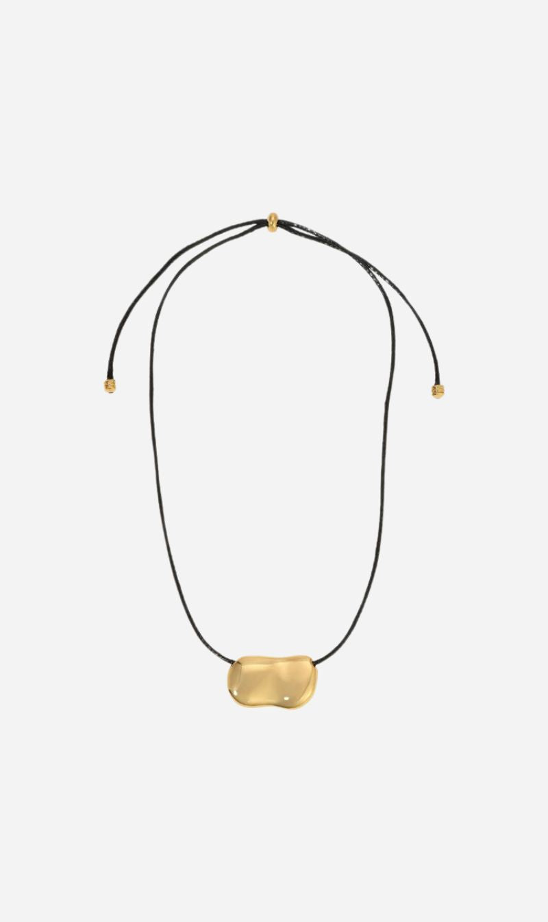 Heaven Mayhem | Pebble Necklace - Gold/Black