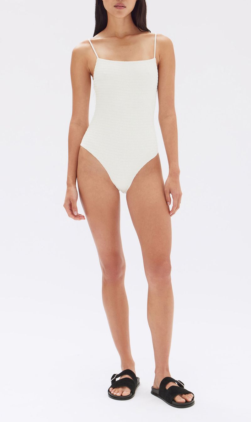 Assembly Label | Nell Textured One Piece - Cream