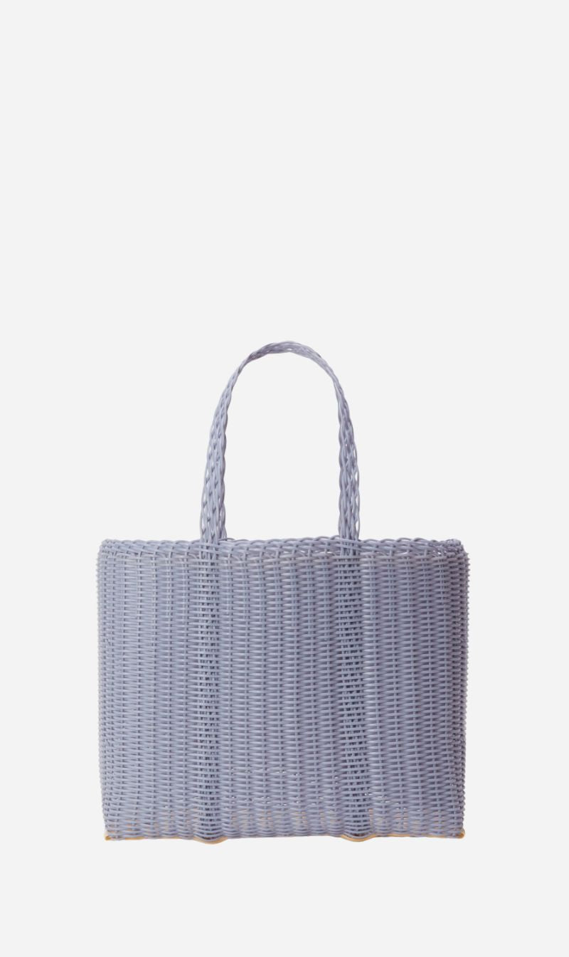 Palorosa | Small Flat Basket - Blue Lilac