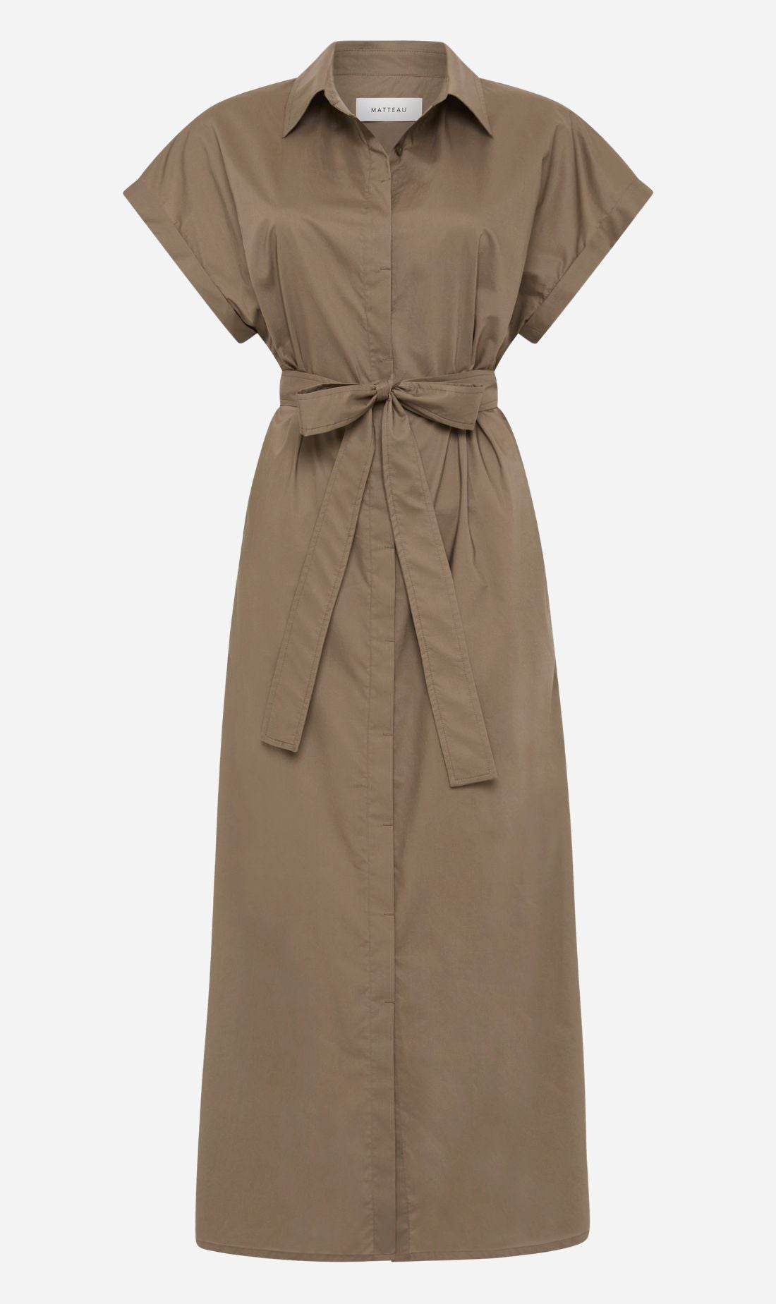 Matteau | Sleeveless Shirt Dress - Birch