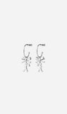 Karen Walker | Mini Girl With A Bow Hoops - Silver