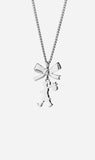 Karen Walker | Mini Girl With A Bow Necklace 45cm - Silver