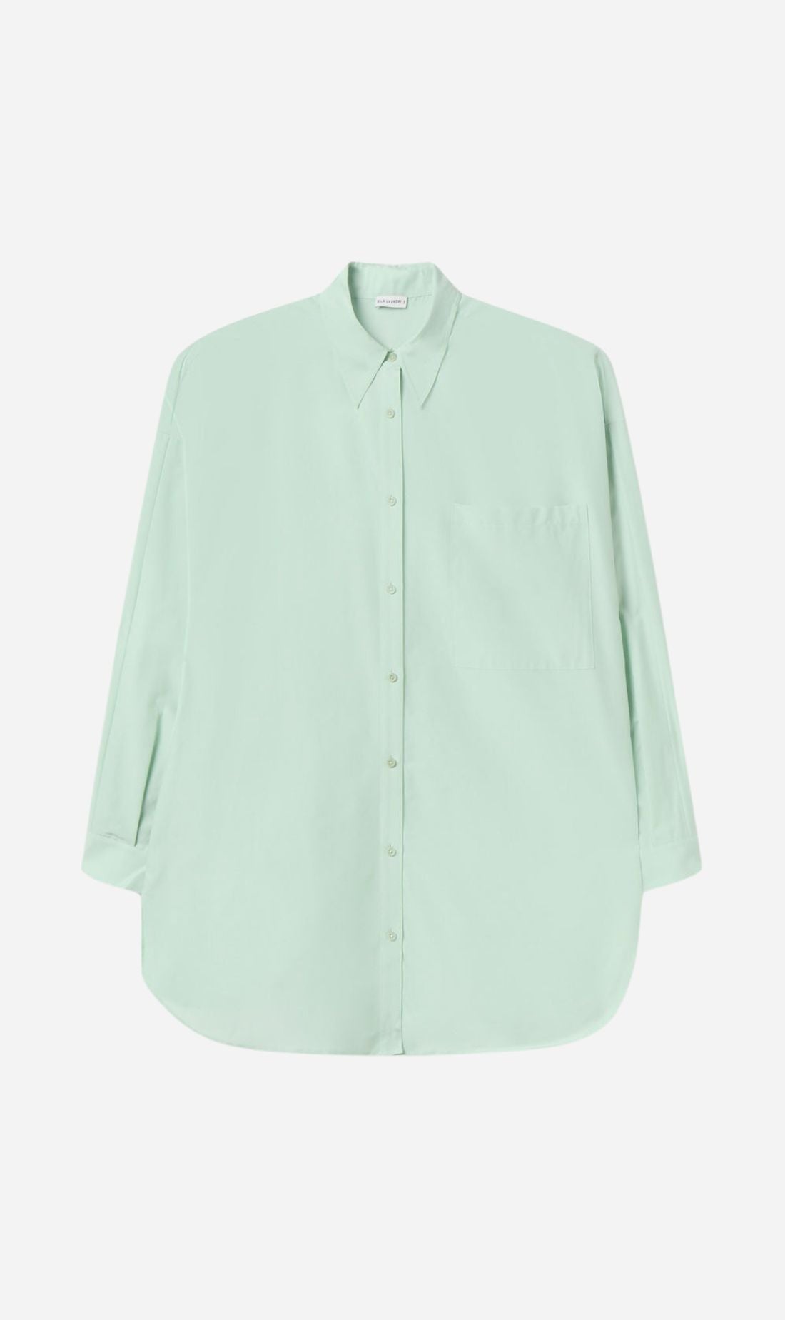 Silk Laundry | Cotton Silk Round Shirt - Dew