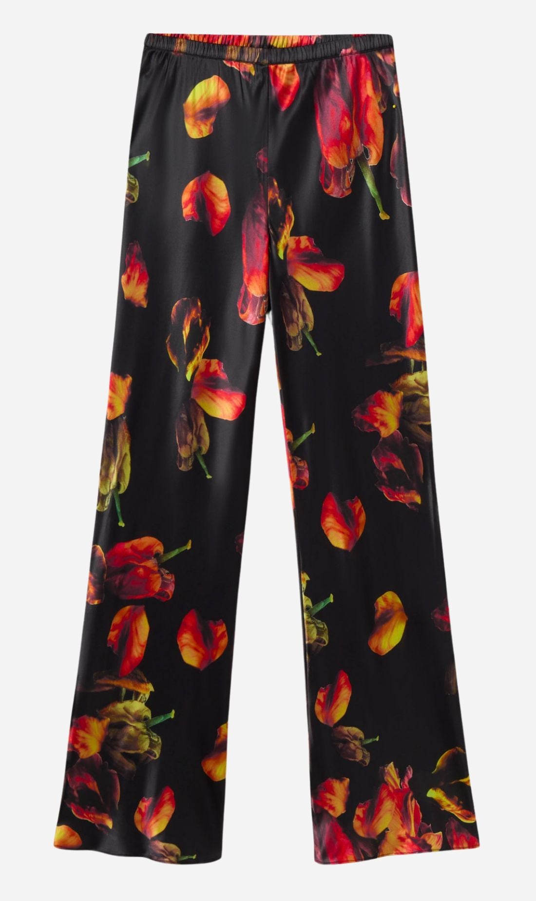 Silk Laundry | Bias Cut Pants - Tulipa Black