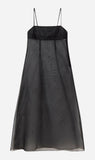 Silk Laundry | Organza A-Line Dress - Black