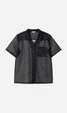 Silk Laundry | Organza Camp Shirt - Black