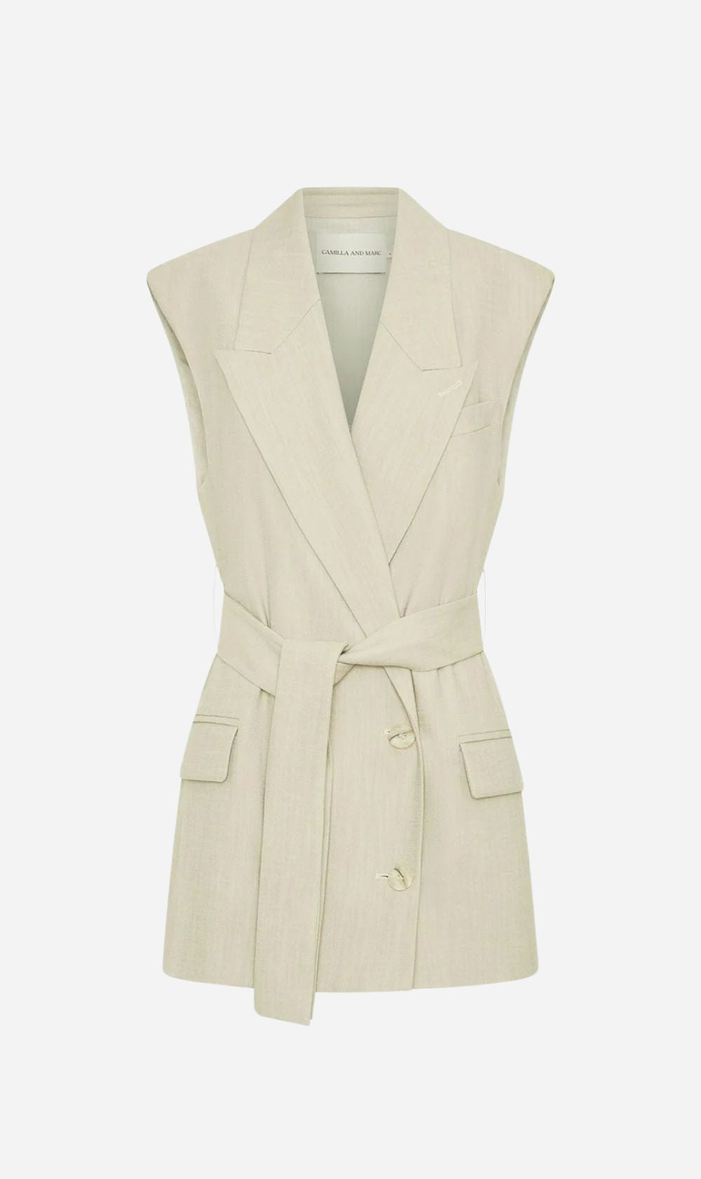 Camilla and Marc | Coen Vest - Sage Green