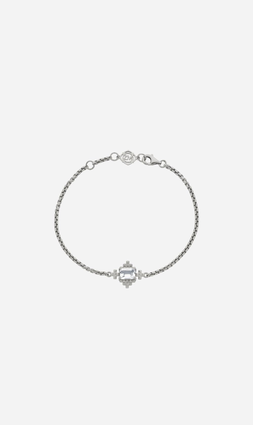 Zoe & Morgan | Reya Bracelet - Silver White Topaz