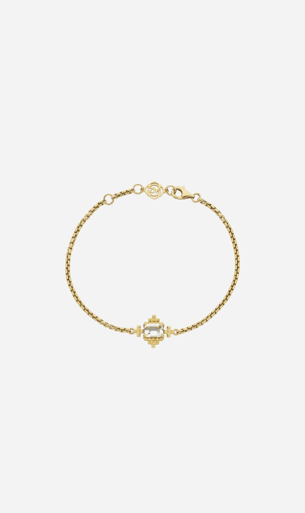 Zoe & Morgan | Reya Bracelet - Gold / White Topaz