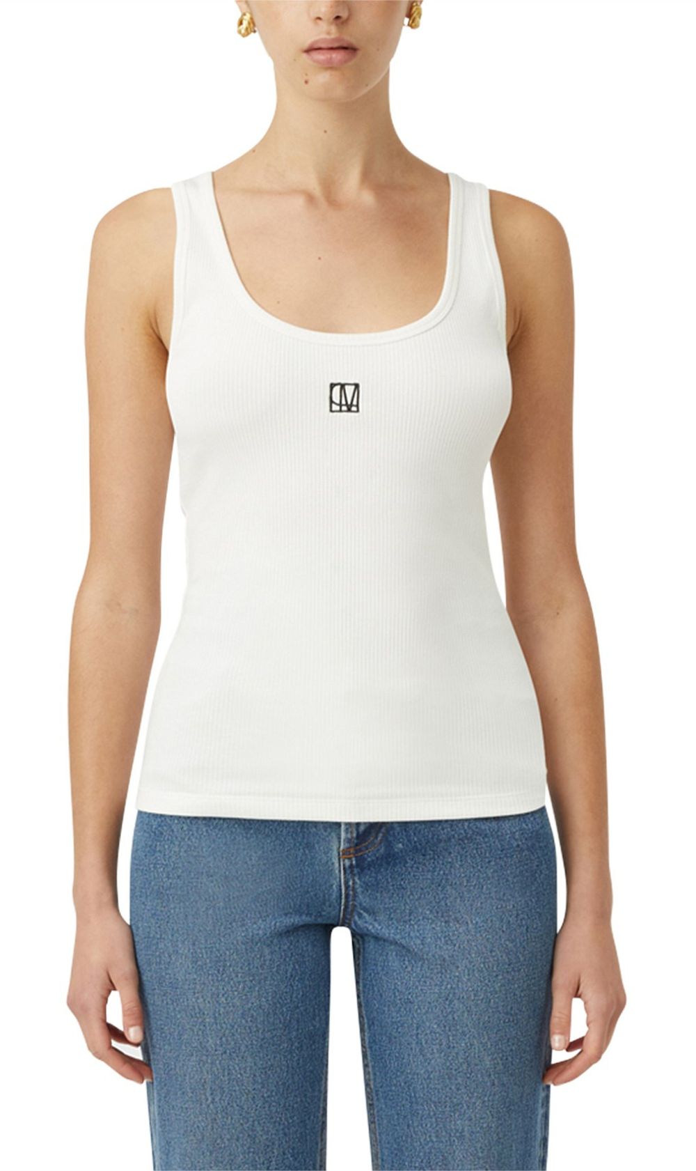 Camilla and Marc | Nora Scoop Neck Tank - Soft White