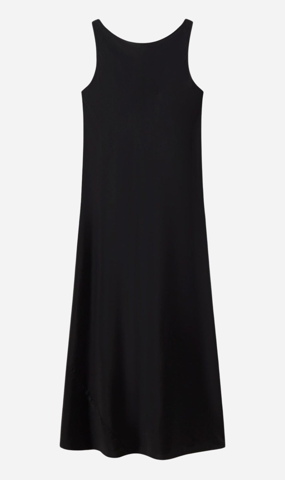 Silk Laundry | Habotai Scoop Back Dress - Black