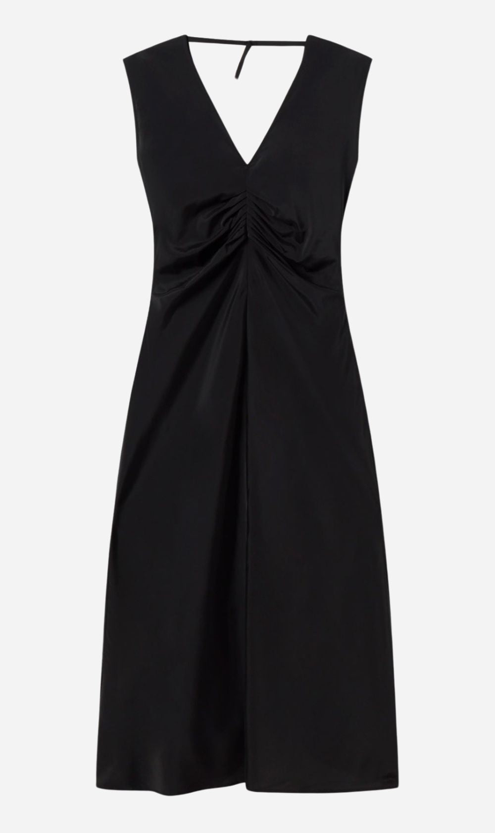 Silk Laundry | Pleated Dress - Black