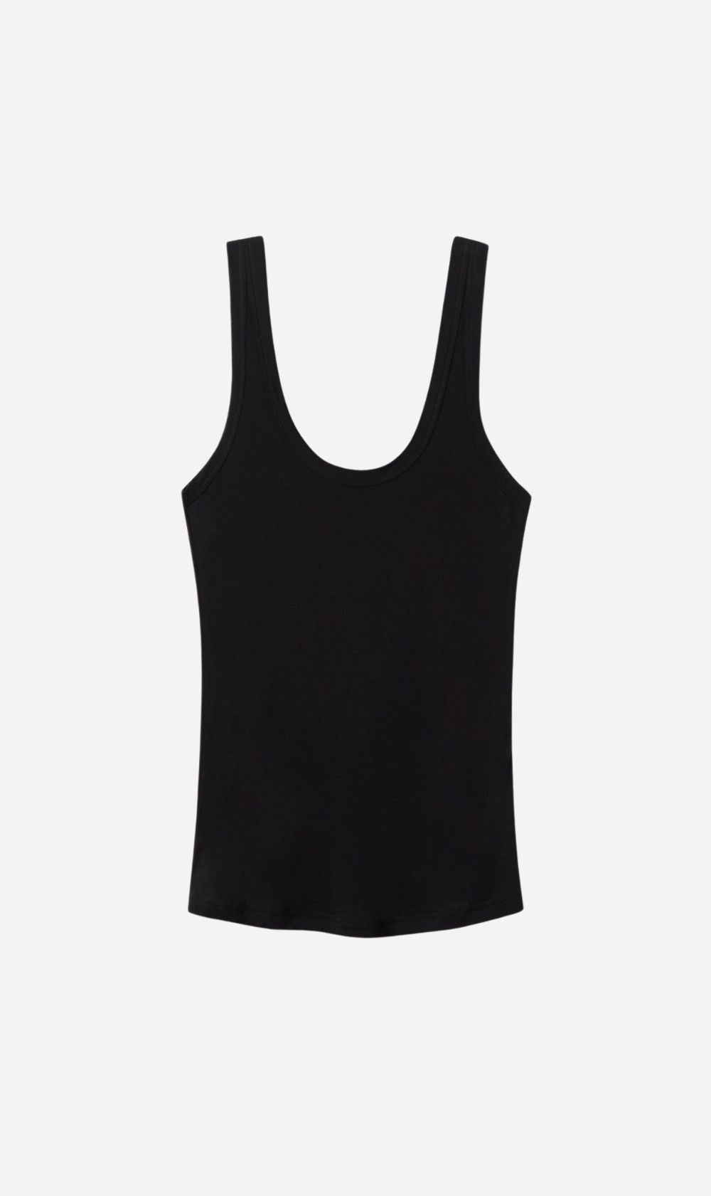 Silk Laundry | Jersey Modal Scoop Tank - Black