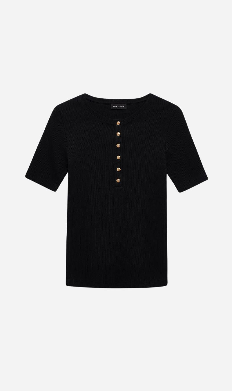 Anine Bing | Alessia Tee - Black