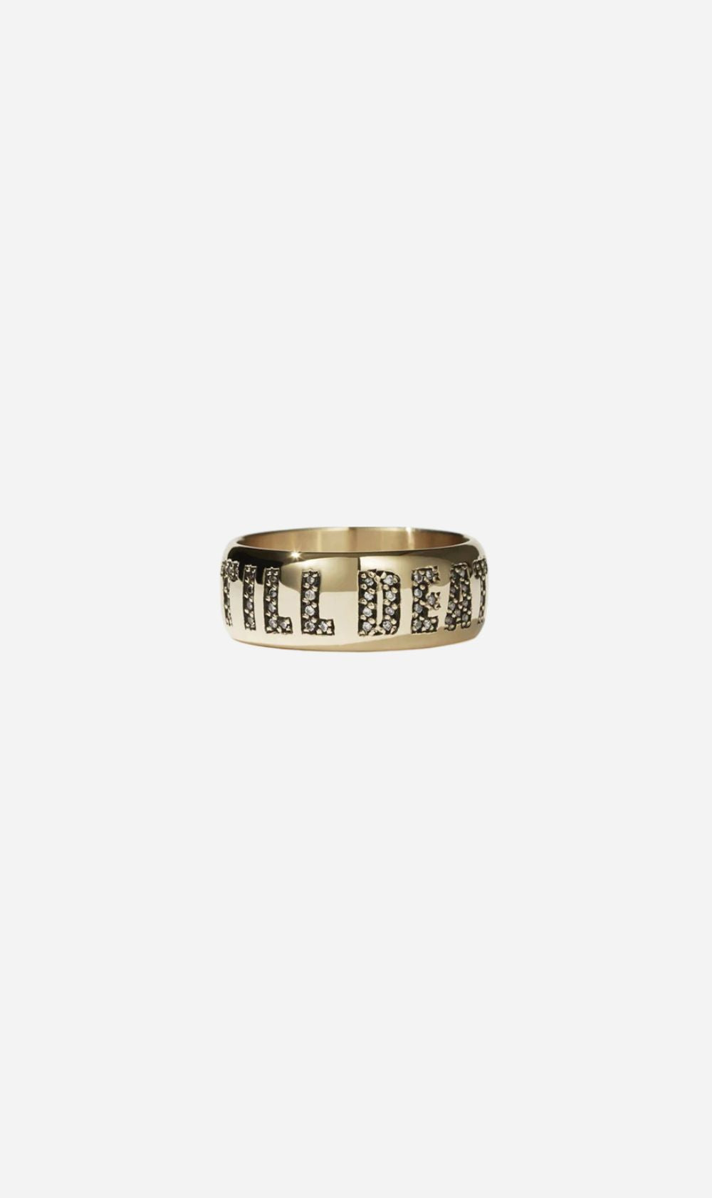 Meadowlark | Till Death Band Pave Medium - Gold