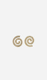 Meadowlark | Spiral Studs Pave - White Diamond