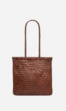 St Agni | Bagu Woven Tote - Antique Tan