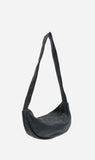 St Agni | Woven Crescent Bag - Black