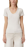 Camilla and Marc | Nora Scoop Fitted Tee - Light Lavender Grey