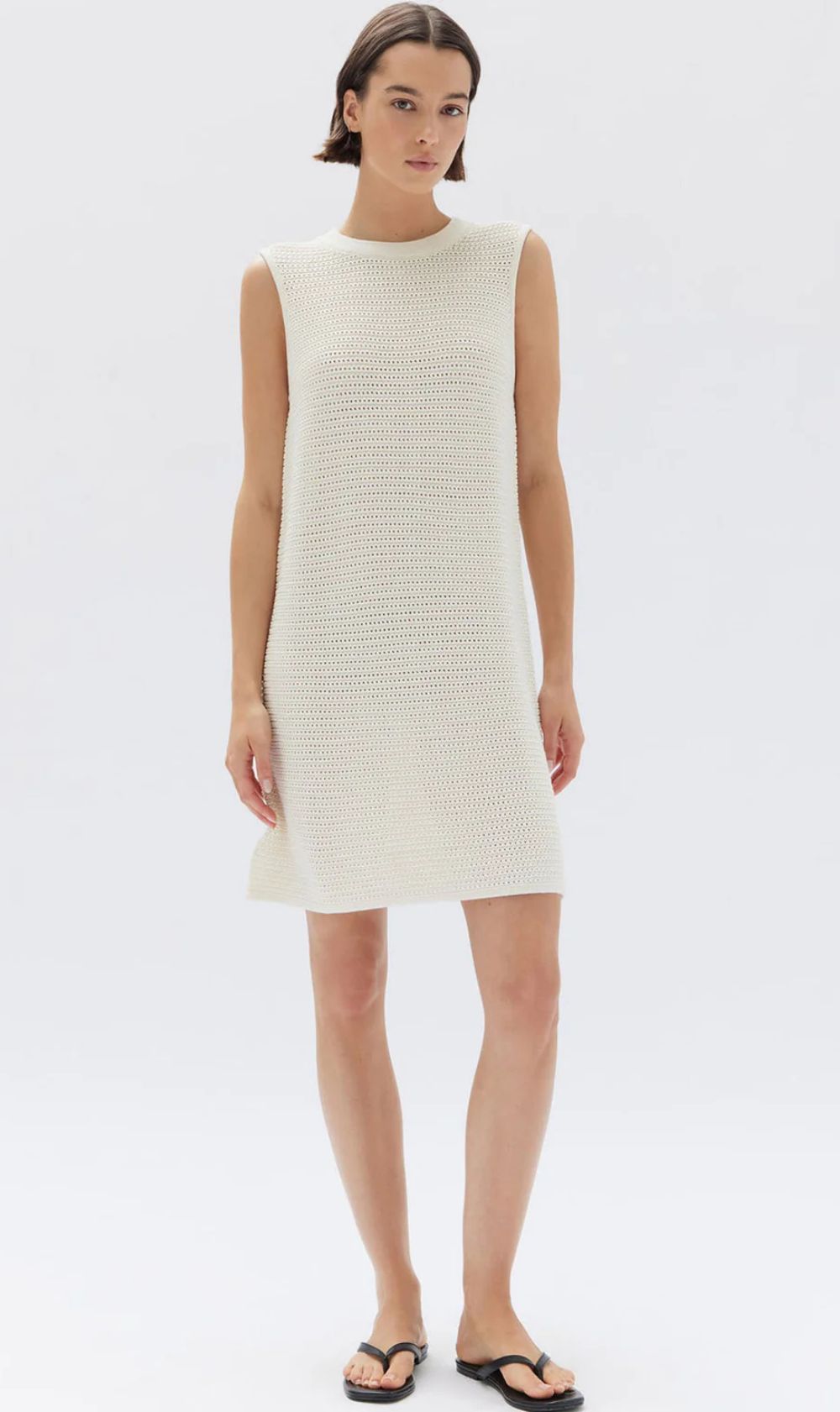 Assembly Label | Audrey Crochet Dress - Cream