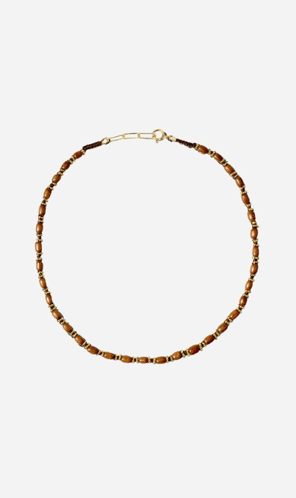 Tityaravy | Kamala Necklace - Wood / Brown